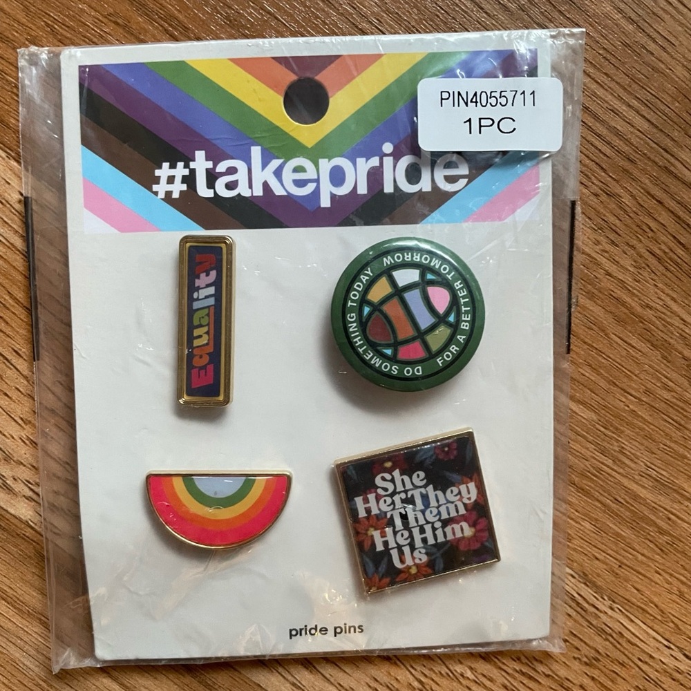 #TAKEPRIDE Set OF 4 PRIDE Pins